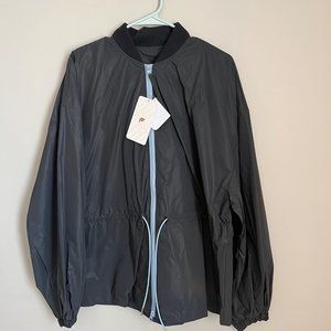 Fabletics Gray Willow Woven Reflective Jacket